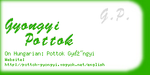 gyongyi pottok business card